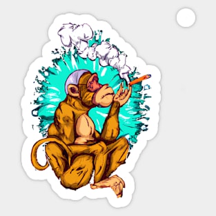 Cool monkey art (2) Sticker